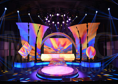 P10 पूर्ण रंग प्रदर्शन रेंटल मंच पृष्ठभूमि एलईडी स्क्रीन 1800nits चमक एलईडी
