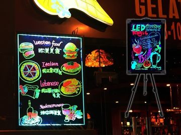 शॉप रेस्टोरेंट बार के लिए प्रचार विज्ञापन एलईडी बोर्ड लेखन पूर्ण रंग एसएमडी